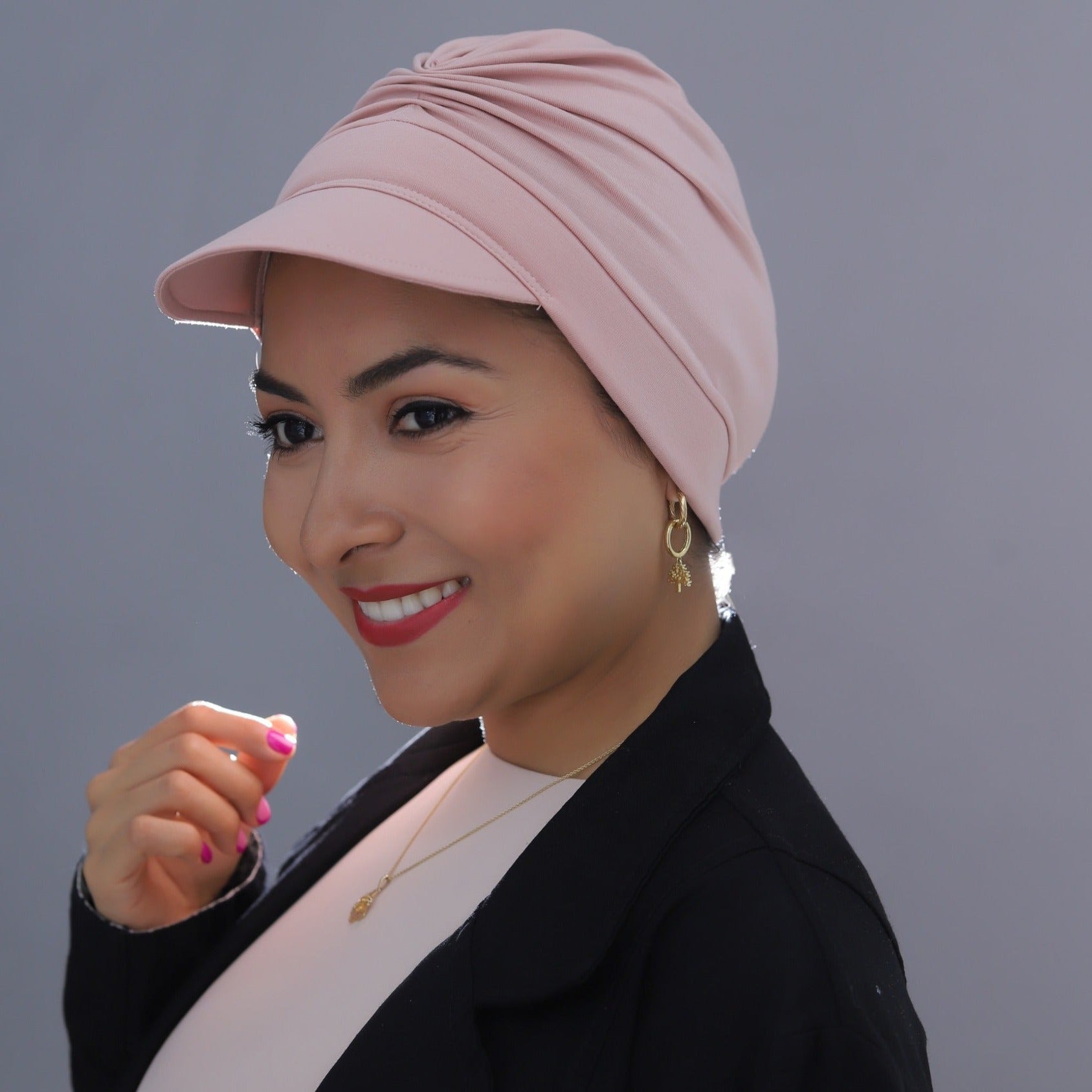 Boina suave, turbante para mujer, gorros oncologocios