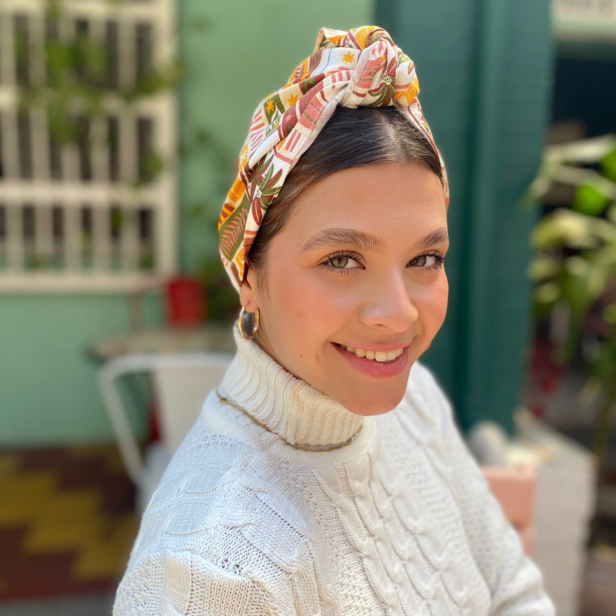 Turbante deportivo. oncologico Medellin Colombia