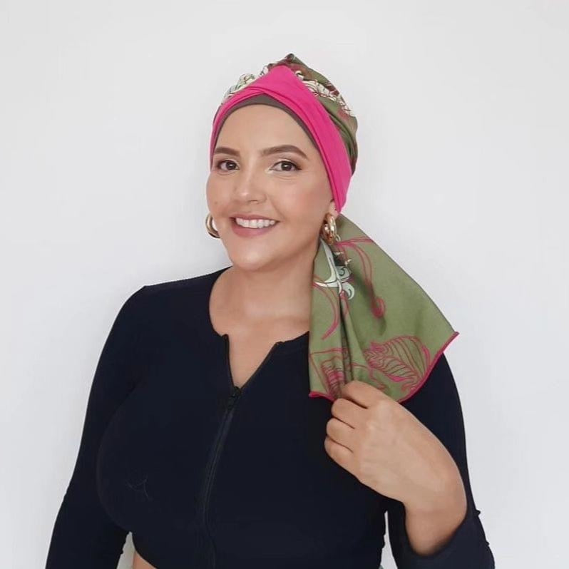 Pañuelo turbante oncologico 