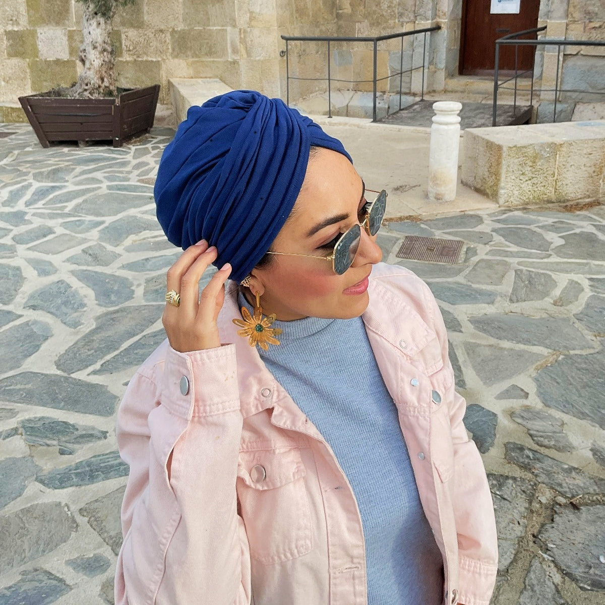 Turbante oriana. Turbantes elegantes Colombia