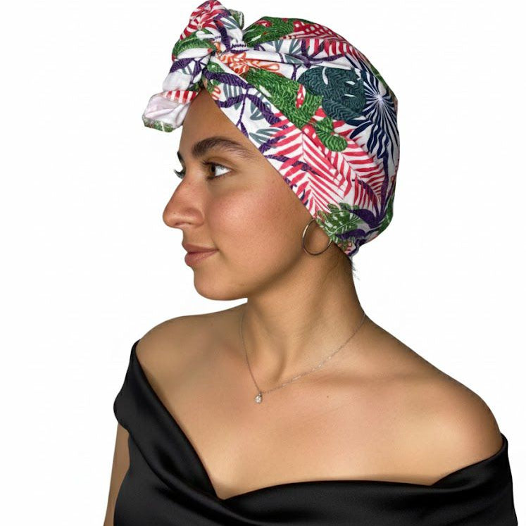 Turbante deportivo. oncologico Medellin Colombia