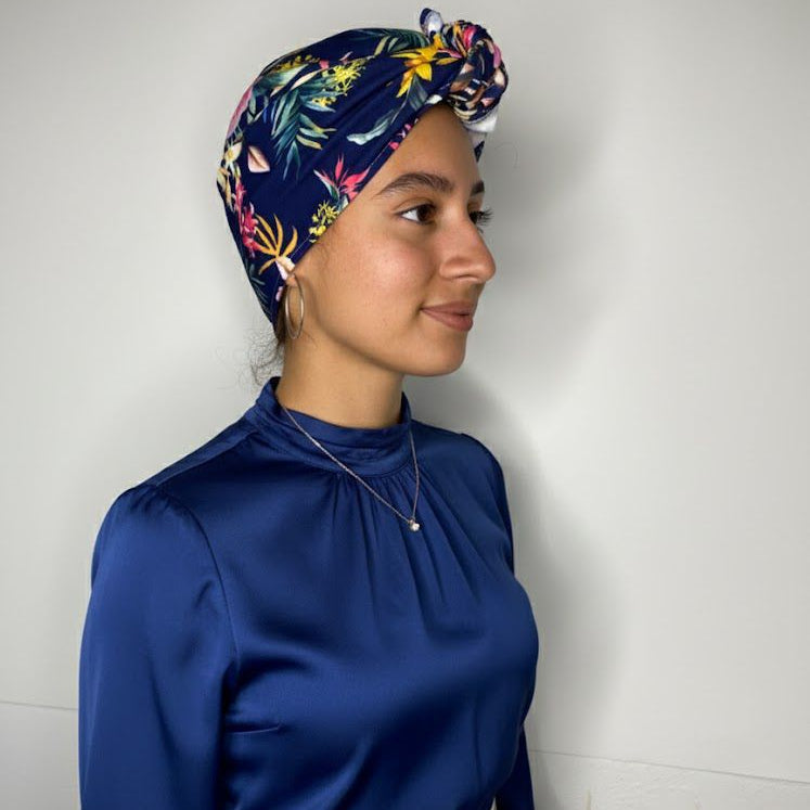 Turbante deportivo. oncologico Medellin Colombia