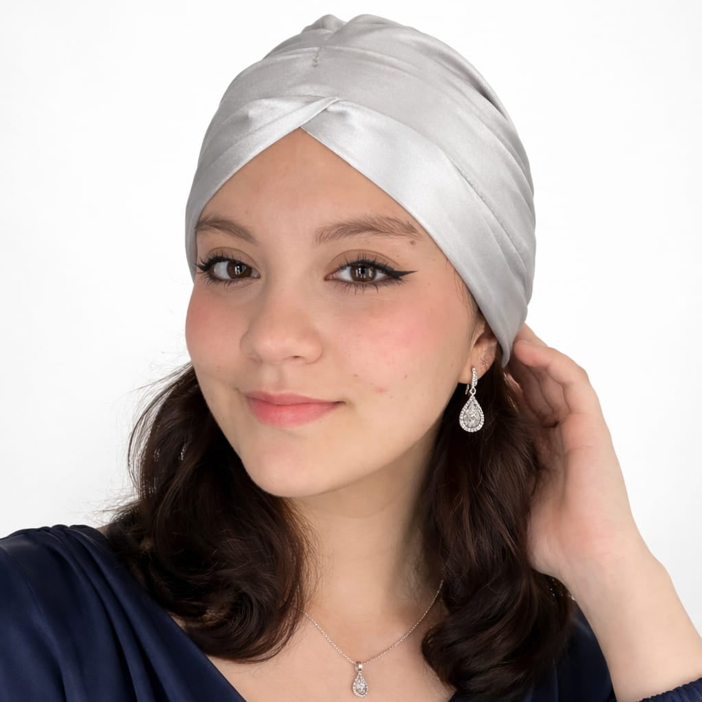 Turbante empoderada tela brillante