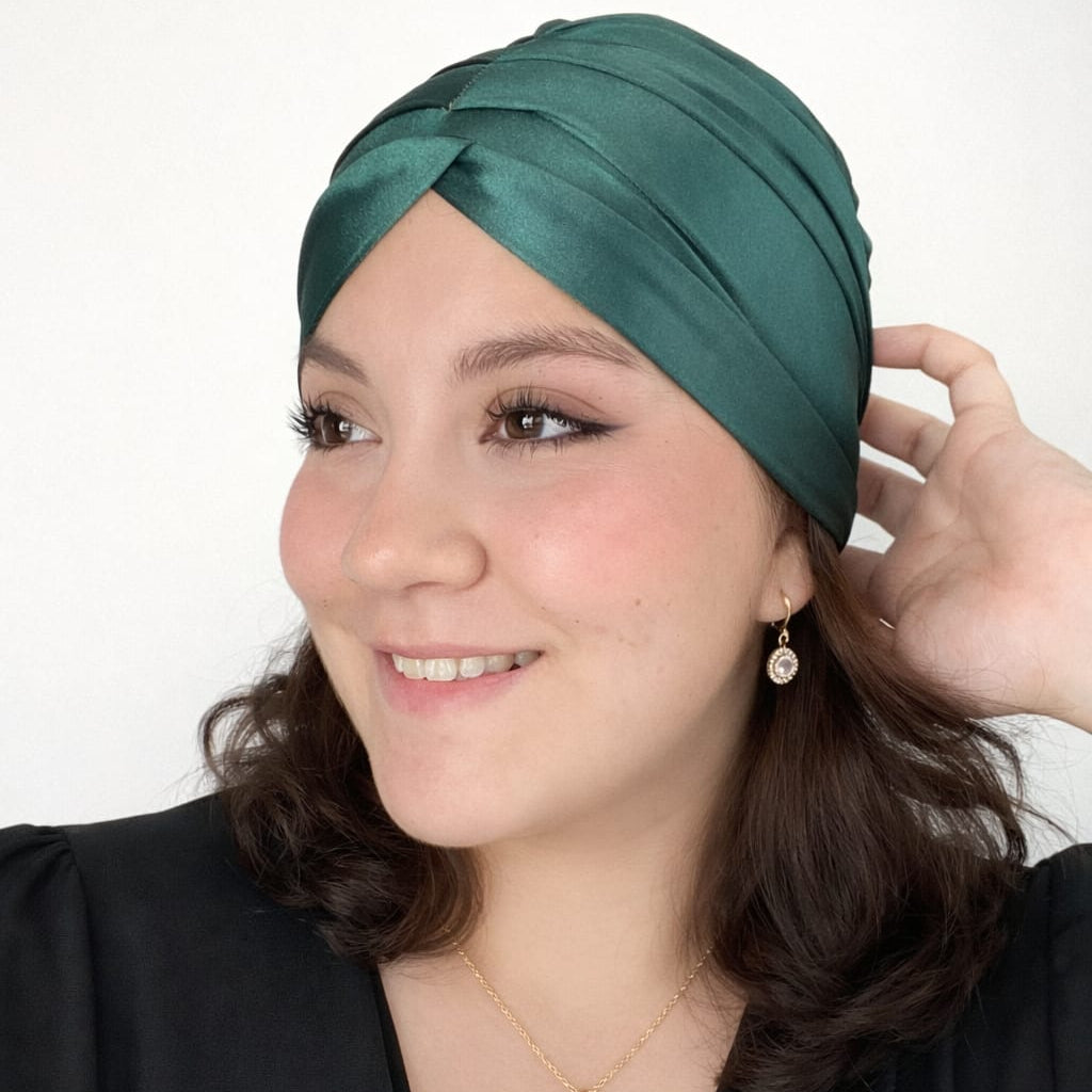 Turbante empoderada tela brillante