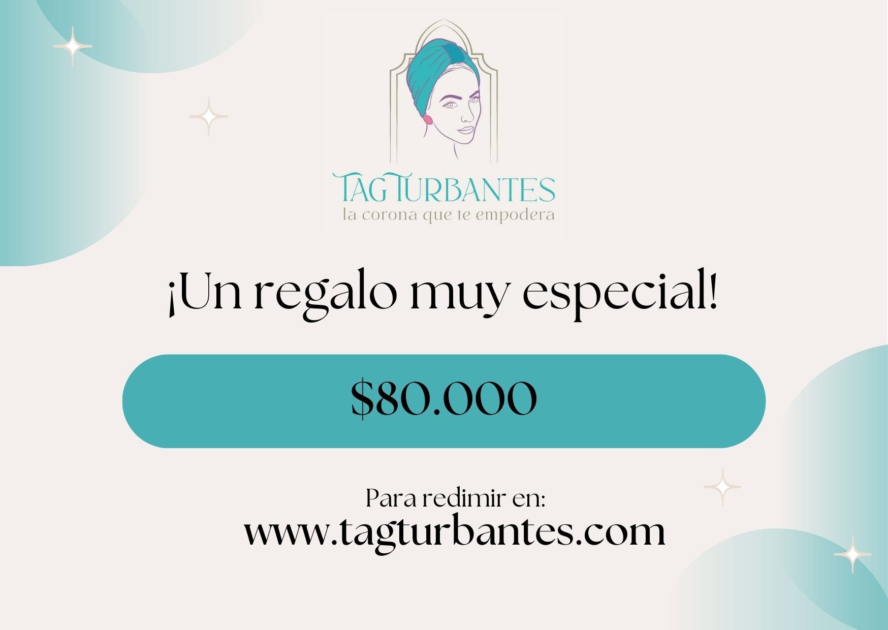 Tarjeta Regalo Tag Turbantes